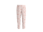 Pantalon enfant rose clair à motif étoiles.