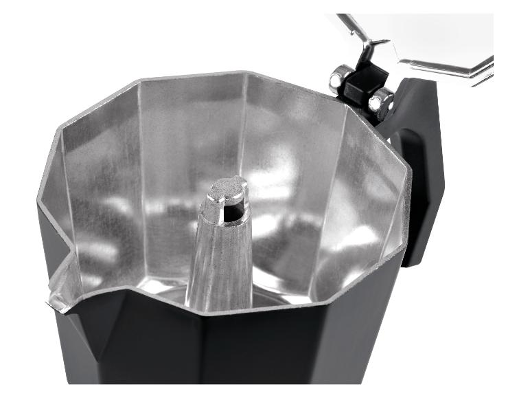 Une cafetière Bialetti Moka Express ouverte.