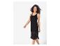 Robe noire en crochet, style estival.