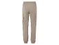 Pantalon cargo beige avec taille élastique
