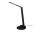 Une lampe de bureau noire pliable avec LED.