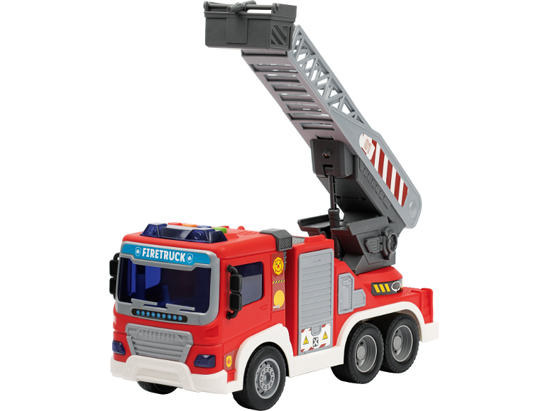 Camion de pompiers jouet rouge avec échelle extensible