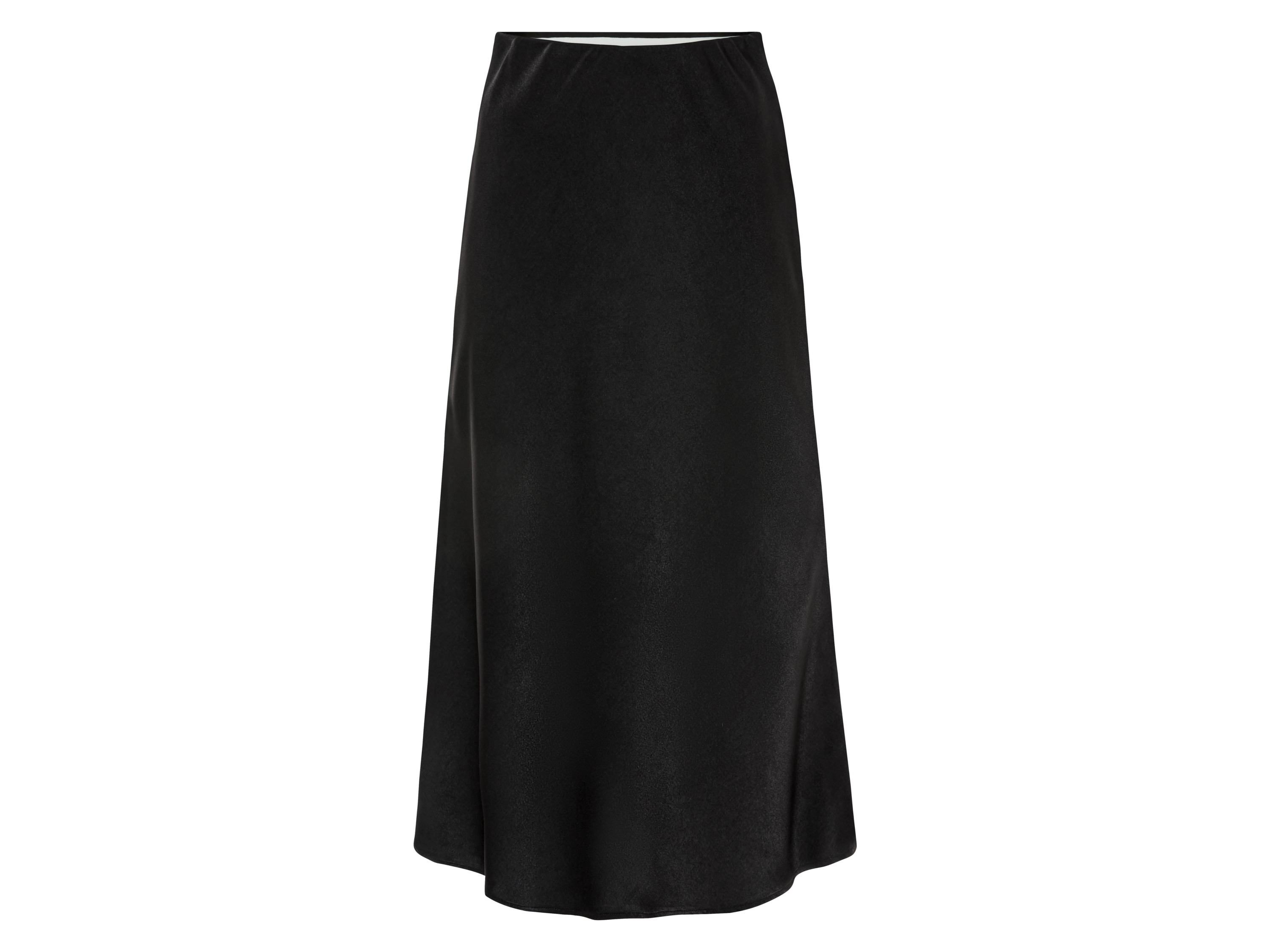esmara® Jupe mi-longue en satin femme (noir)