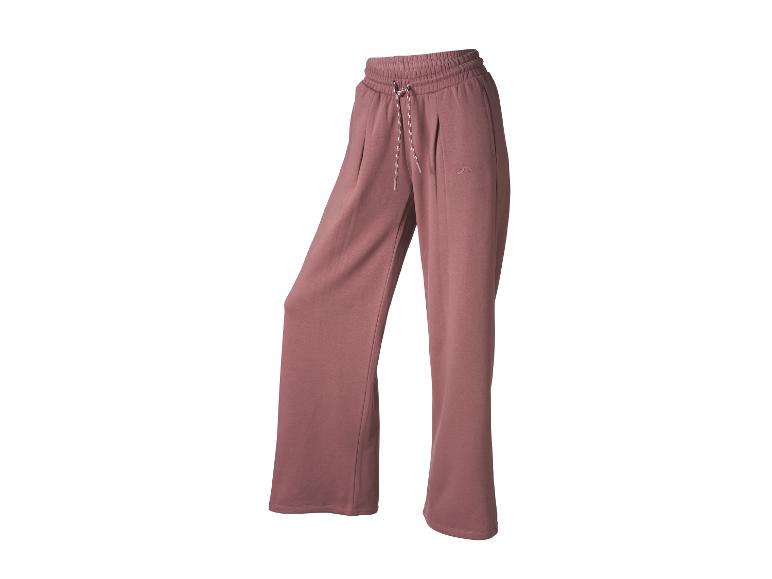 Pantalon de jogging rose avec taille élastique et cordon de serrage
