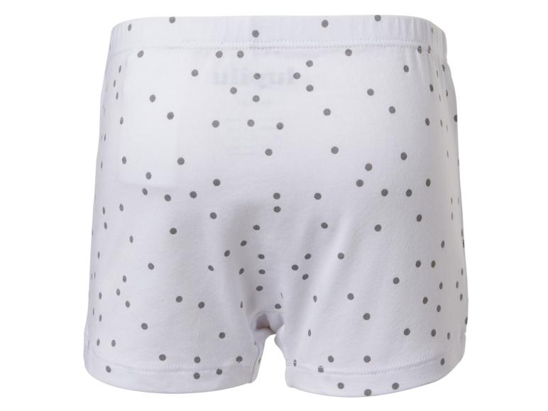 Boxer blanc à pois gris pour enfant