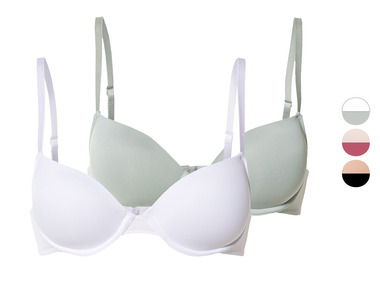 esmara® Lot de 2 soutiens-gorge à armatures femme