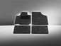 Ensemble de quatre tapis de sol de voiture noirs