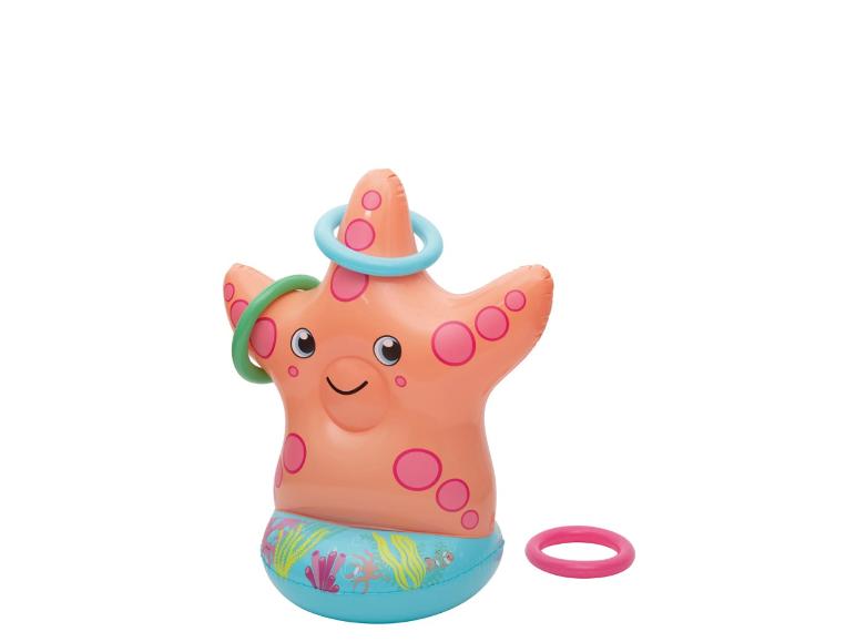 Jeu d'anneaux starfish gonflable : amusement aquatique.