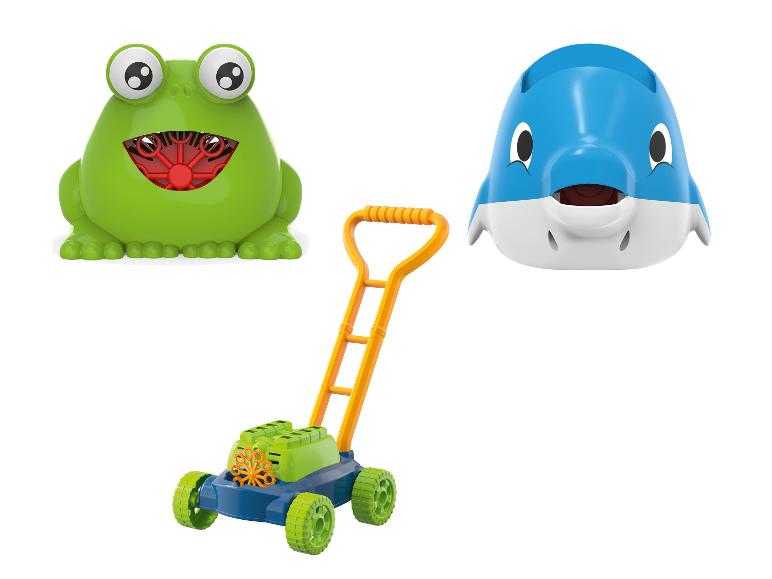 Jouets à bulles: grenouille, dauphin et tondeuse