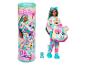 Poupée Barbie Cutie Reveal Care Bears avec costume d'ours en peluche et accessoires.