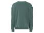 Un sweat-shirt vert foncé à manches longues.