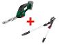 Taille-haie et sécateur télescopique : outils de jardinage.
