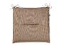 Un coussin de siège beige Livarno Living avec des nœuds.