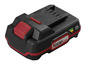 Une batterie X20V TEAM noire et rouge pour outils.