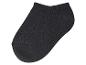 Chaussettes noires courtes en coton.