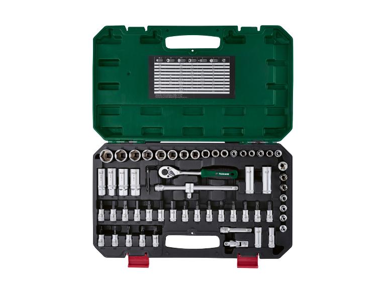 Jeu de clés à douilles PARKSIDE dans une boîte verte