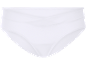 Bas de bikini blanc pour femme avec taille croisée