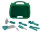 Ensemble d'outils de jeu Lupilu vert avec marteau, scie, clé, tournevis et pinces.