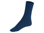 Une chaussette bleu foncé côtelée
