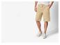 Shorts et baskets beige pour homme.