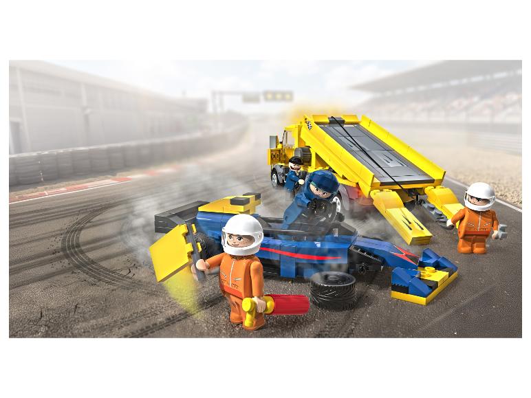 Set de dépannage LUPILU Clippys avec voiture de course et figurines sur circuit