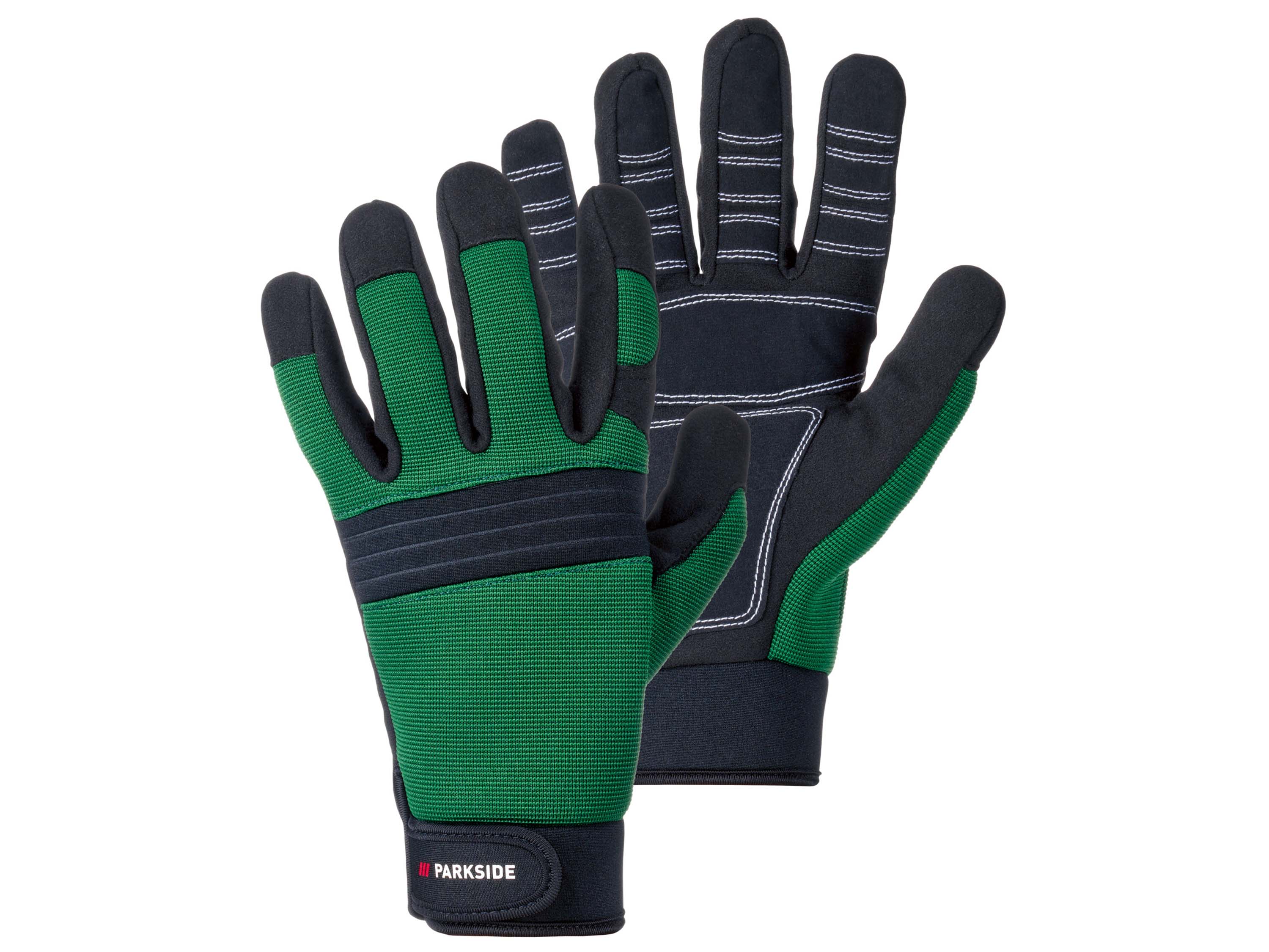 PARKSIDE® Gants de travail unisexe (noir/vert, 7)