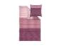 Parure de lit dans les tons roses avec motif brique
