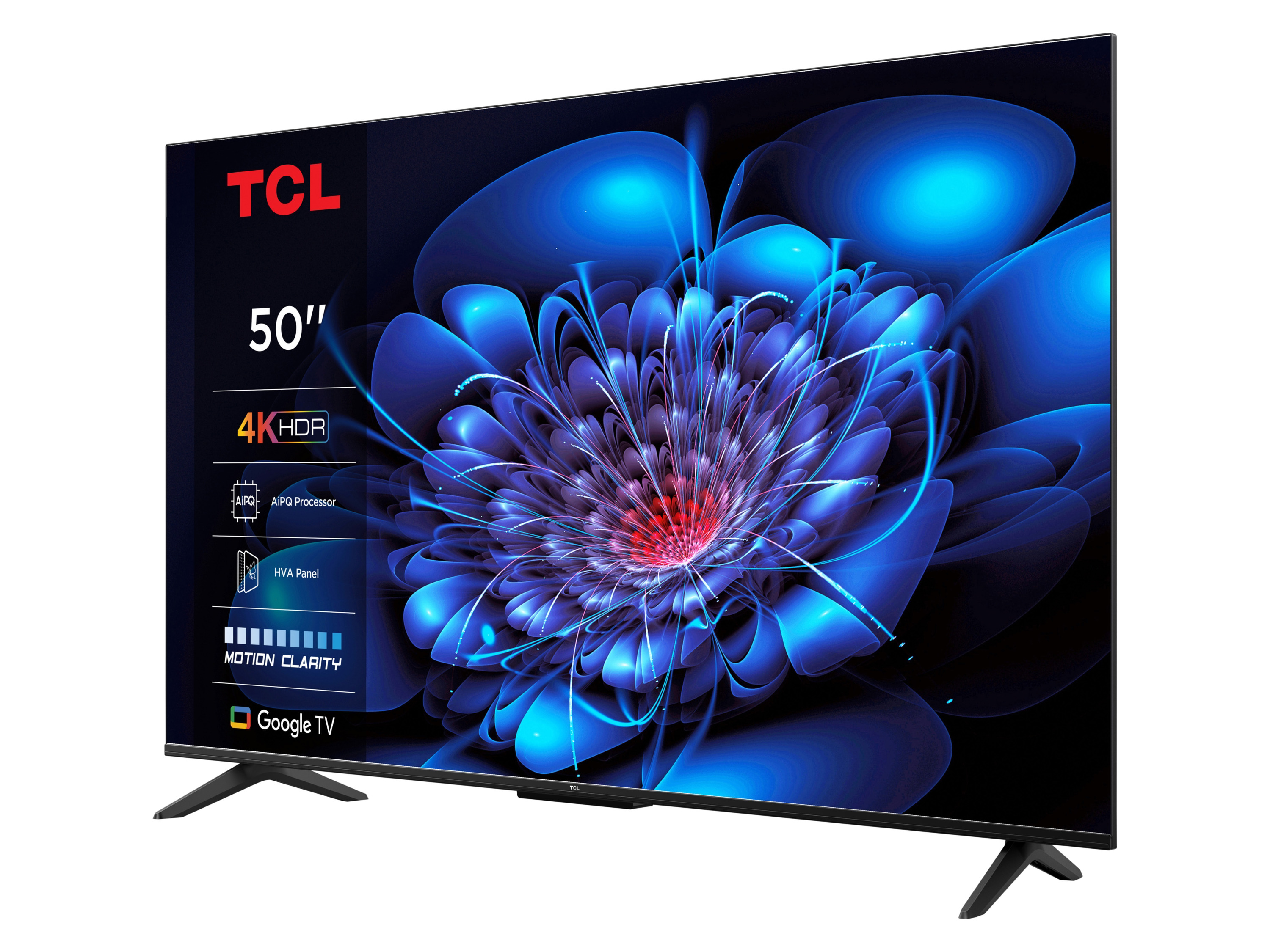 TCL 50P61K Smart TV 50 pouces LED 4K HDR10 | Google TV | HDMI 2.1 | Commande vocale UHD 50 pouces - vue 3