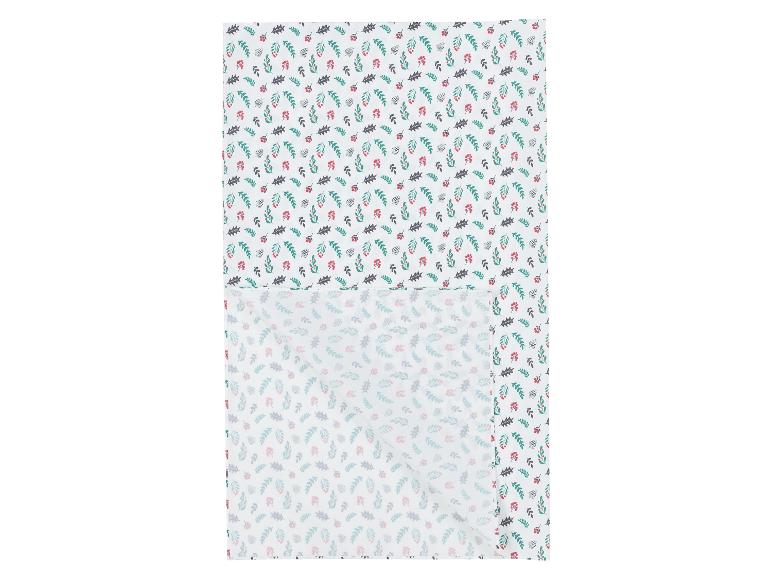 Nappe de Noël avec motif de feuilles et de baies