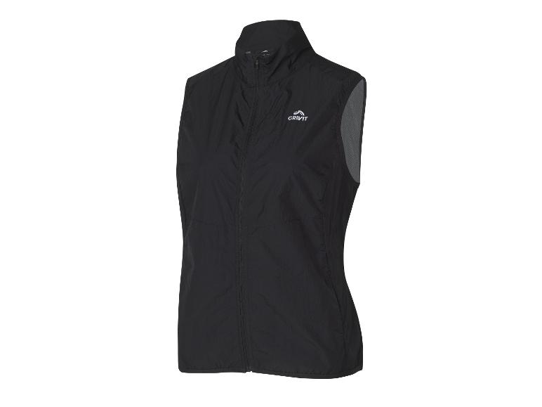 Gilet noir Crivit pour femme.