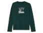 T-shirt vert à manches longues avec l'impression 'NY State Alumni Reunion'.