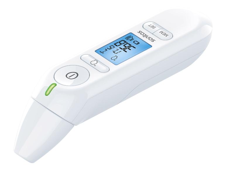 Un thermomètre infrarouge sans contact Braun Thermoscan.
