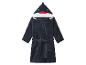 Peignoir enfant bleu marine avec capuche requin