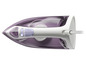 Un fer à repasser vapeur Philips violet de la série 2000.