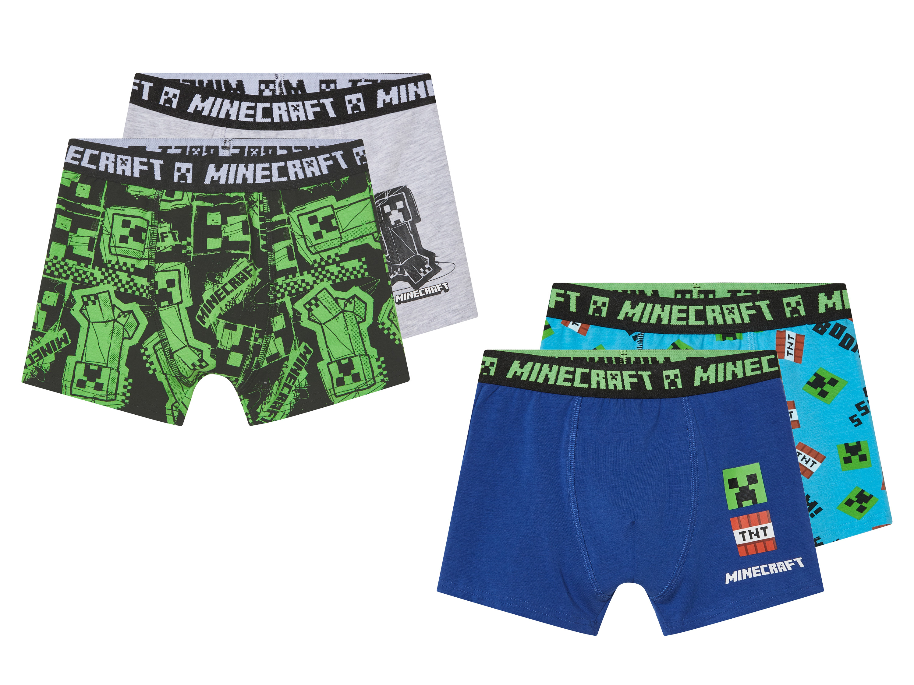 Caleçons Boxer Garçon »Minecraft«, 2 pièces, riche en coton