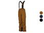 Pantalon de ski marron avec bretelles.