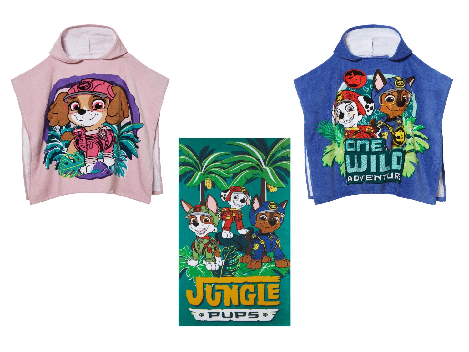 Poncho De Bain Enfant Paw Patrol SETINO - 55x80 Cm, Capuche, 100% Coton, Pour 2-5 Ans - 8