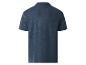Polo homme bleu marine à manches courtes, vue de dos.