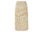 Longue jupe beige en tricot ajouré.