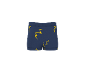 Boxer bleu foncé pour garçon avec motif d'éclairs jaunes