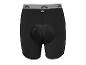 Short de cyclisme noir avec rembourrage en gel et ceinture grise
