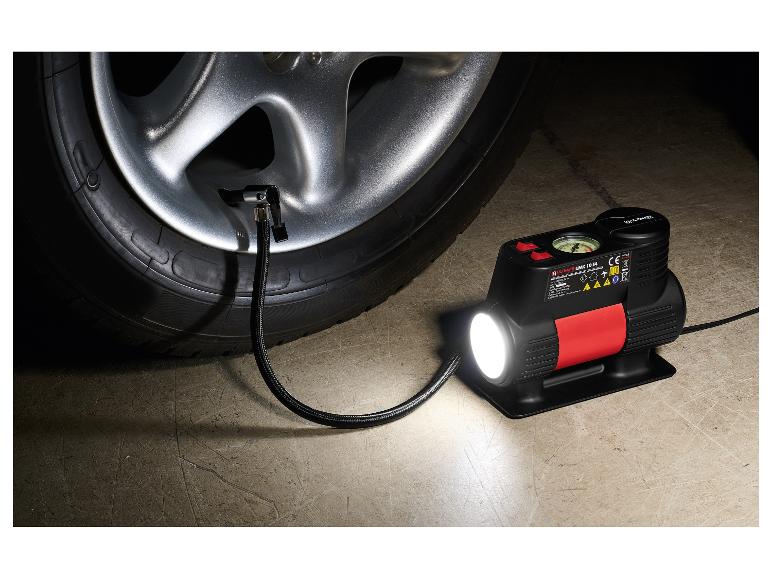 Mini compresseur Ultimate UMK 10 E4 pour gonfler les pneus.