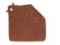 Serviette de bain à capuche marron pour bébé avec motif ours