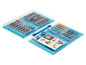 Un coffret Paw Patrol avec des crayons de couleur, des feutres et des autocollants.
