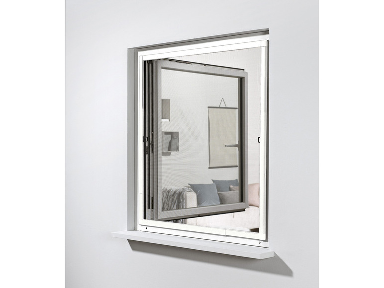 Aller en mode plein écran : LIVARNO home Moustiquaire de fenêtre à cadre télescopique, 120 x 140 cm - Image 8