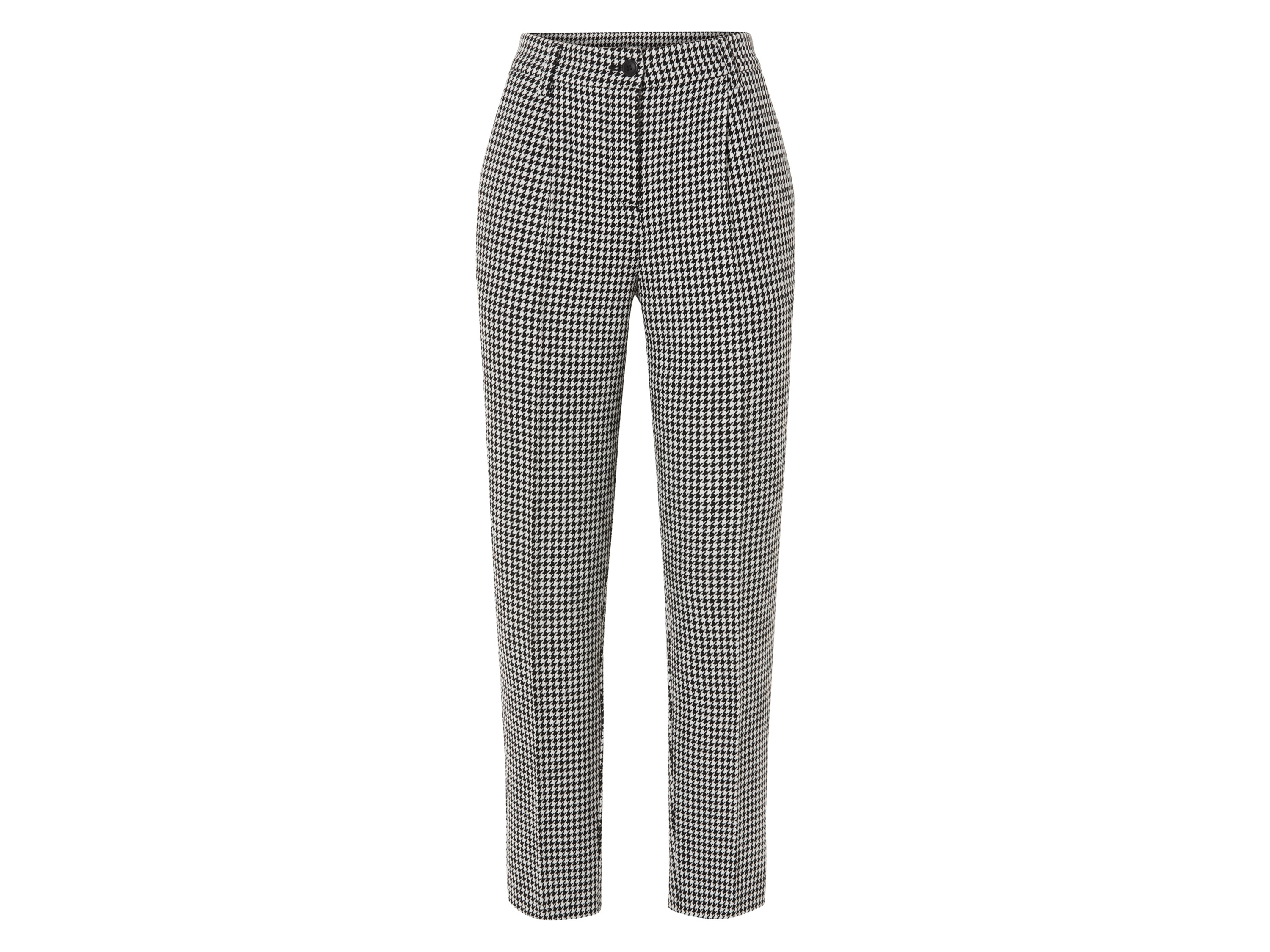 esmara® Pantalon droit femme (noir/blanc)