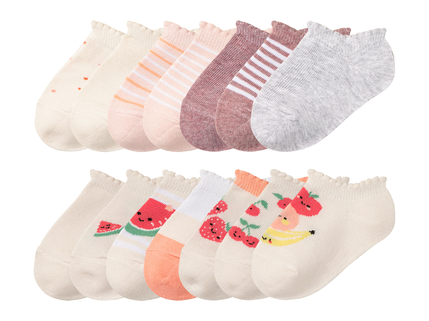 lupilu® Lot de 7 paires dechaussettes petite fille