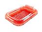 Bâteau pneumatique transparent rouge Crivit pour l'été.