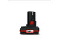 Une batterie X-12V TEAM noire pour outils.