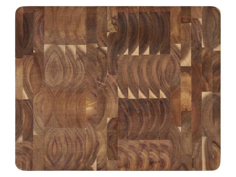 Planche à découper en bois avec motif de grain de bois de bout